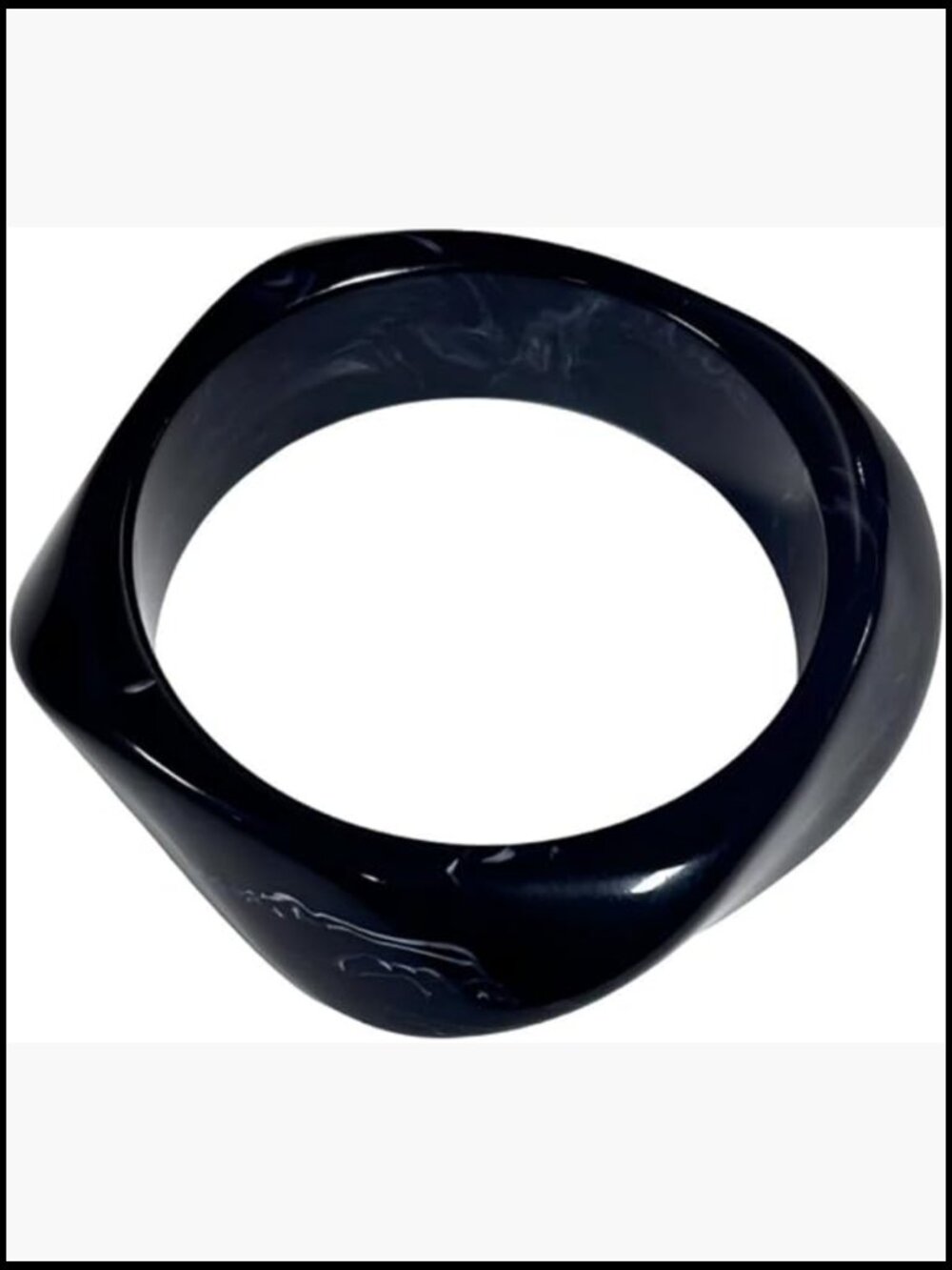 Acrylic Open Cuff Bangle Geometric Transparent Resin Simple Elegant Bracelet